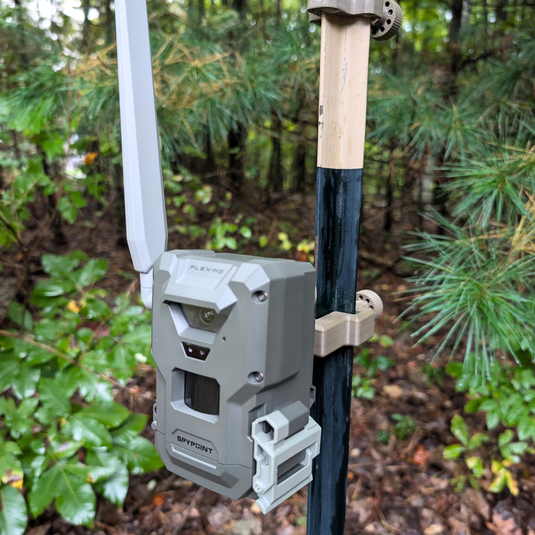 The ADK Edge T-Post Trail Camera Mount for SPYPOINT FLEX-M2