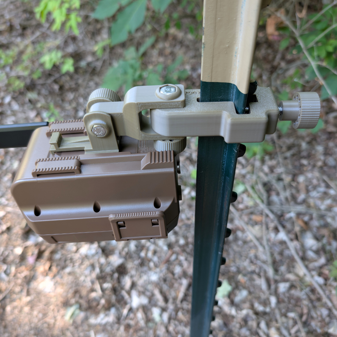 The ADK Edge 360 Rotating Moultrie Edge T-Post Mount - The ADK APEX Mount