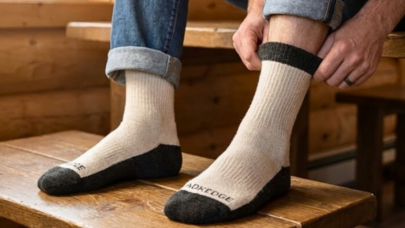 The ADK Edge Superior Tri-Blend Thermal Alpaca Wool Socks| Unisex Size L/XL