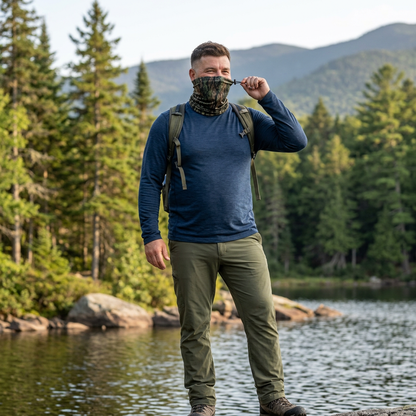 The ADK Edge Gaiter Insulated Neck Warmer - Camo