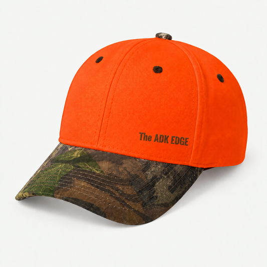 The ADK EDGE Blaze Orange Camo Hat