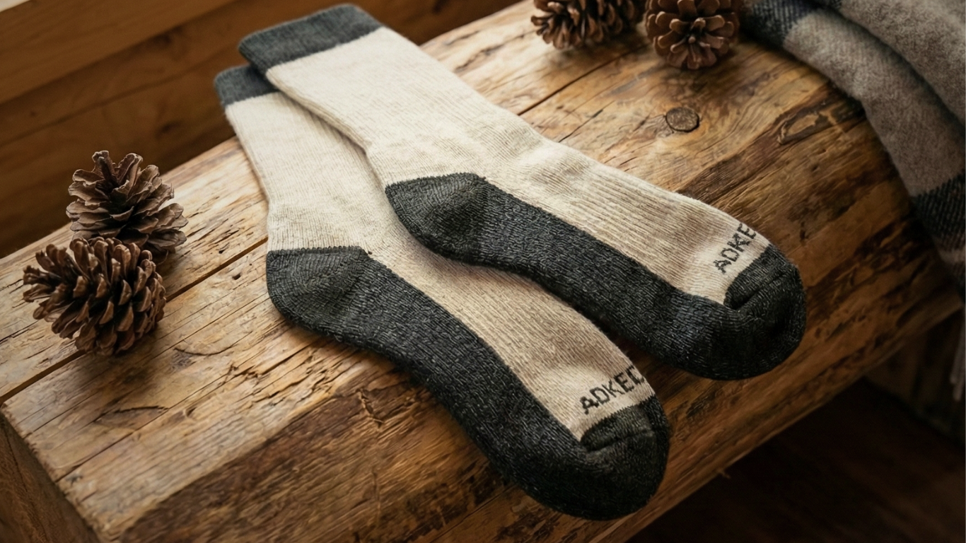 The ADK Edge Superior Tri-Blend Thermal Alpaca Wool Socks| Unisex Size L/XL