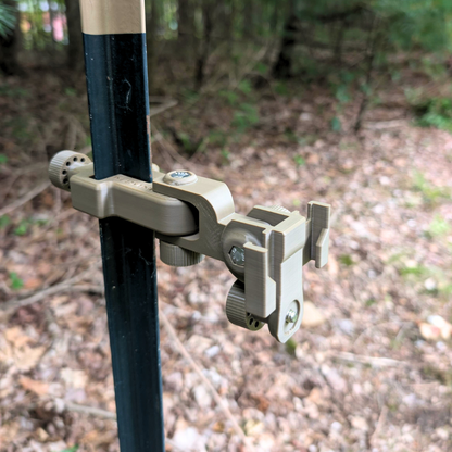 The ADK Edge APEX 360° Rotating T-Post Trail Camera Mount for Tactacam REVEAL 4.0