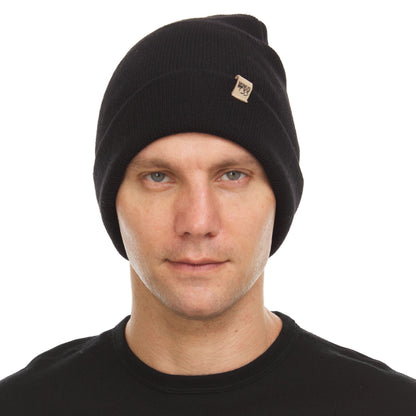 Midweight Merino Wool Knit Cuff Beanie | 100% Merino Wool