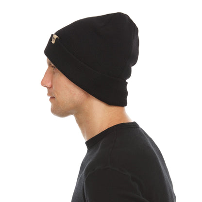 Midweight Merino Wool Knit Cuff Beanie | 100% Merino Wool