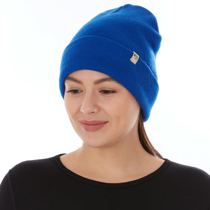 Midweight Merino Wool Knit Cuff Beanie | 100% Merino Wool