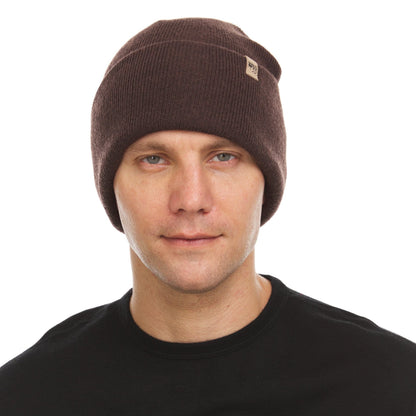 Midweight Merino Wool Knit Cuff Beanie | 100% Merino Wool