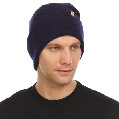 Midweight Merino Wool Knit Cuff Beanie | 100% Merino Wool