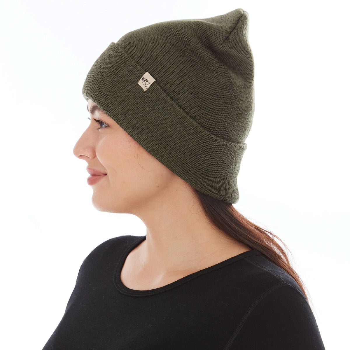 Midweight Merino Wool Knit Cuff Beanie | 100% Merino Wool