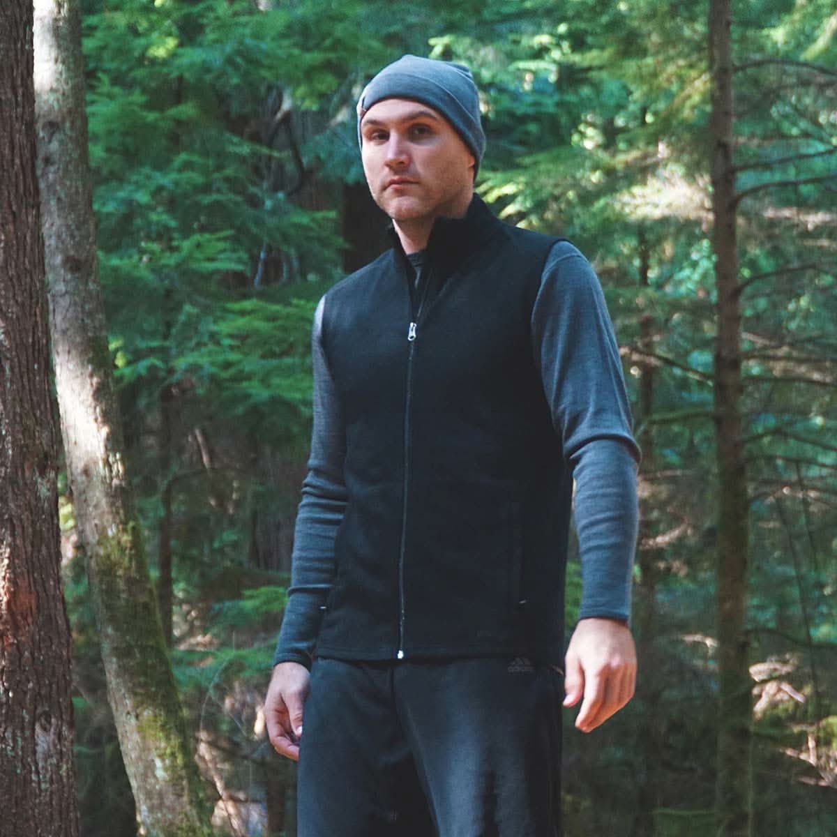 Heavyweight Men's Wool Vest - 100% Merino Wool