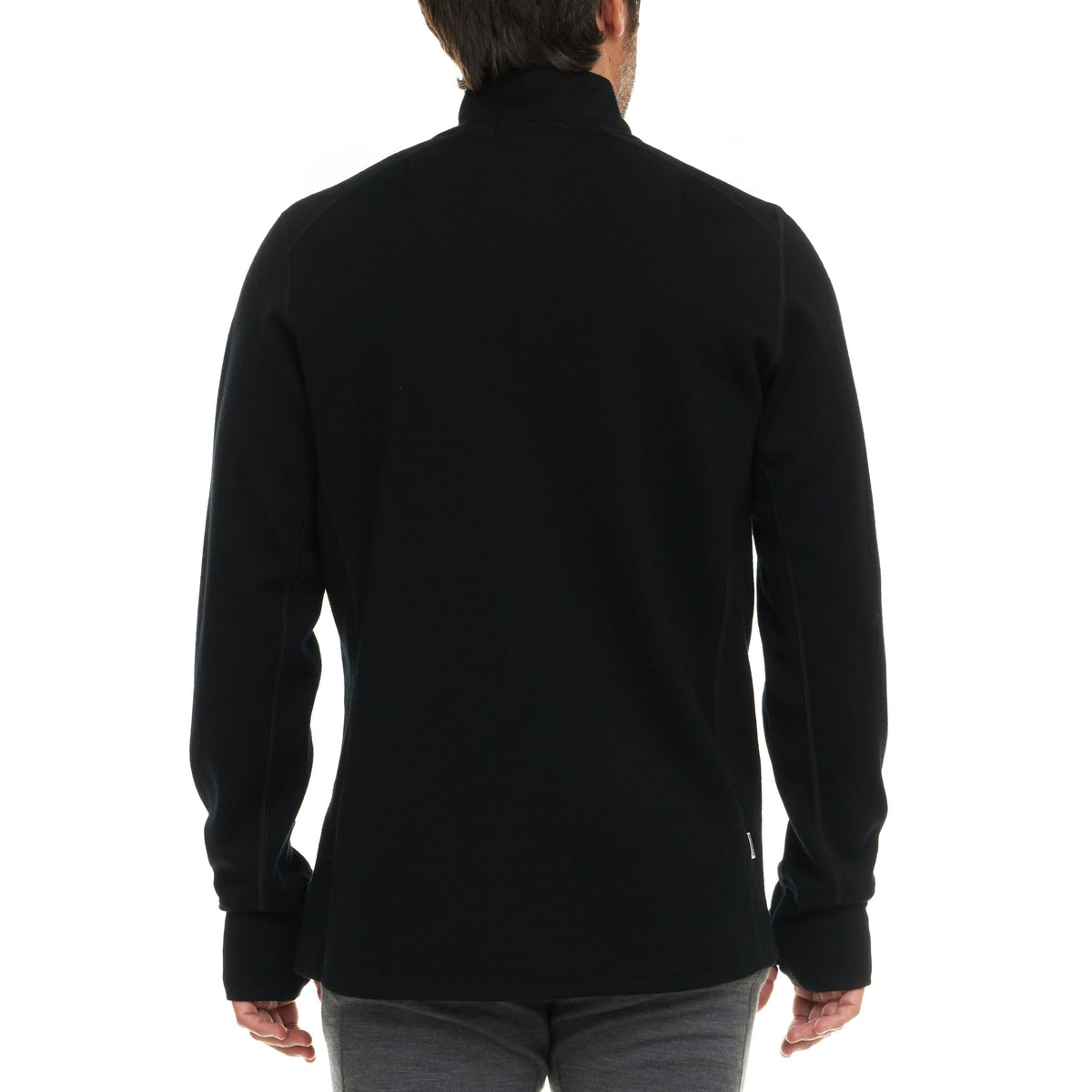 Wilderness Heavyweight Men's Wool 1/4 Zip - 100% Merino Wool