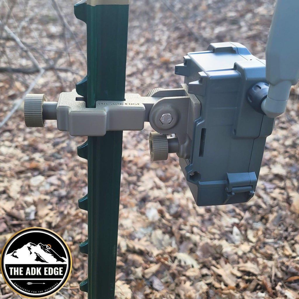 The ADK Edge T-Post Trail Camera Mount for SPYPOINT Flex/ SPYPOINT Flex M/ SPYPOINT Flex G36