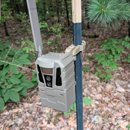 The ADK Edge APEX 360° Rotating T-Post Trail Camera Mount for Tactacam REVEAL 4.0