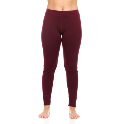 Women's Heavyweight Wool Bottoms Thermal Base layer - 100% Merino Wool