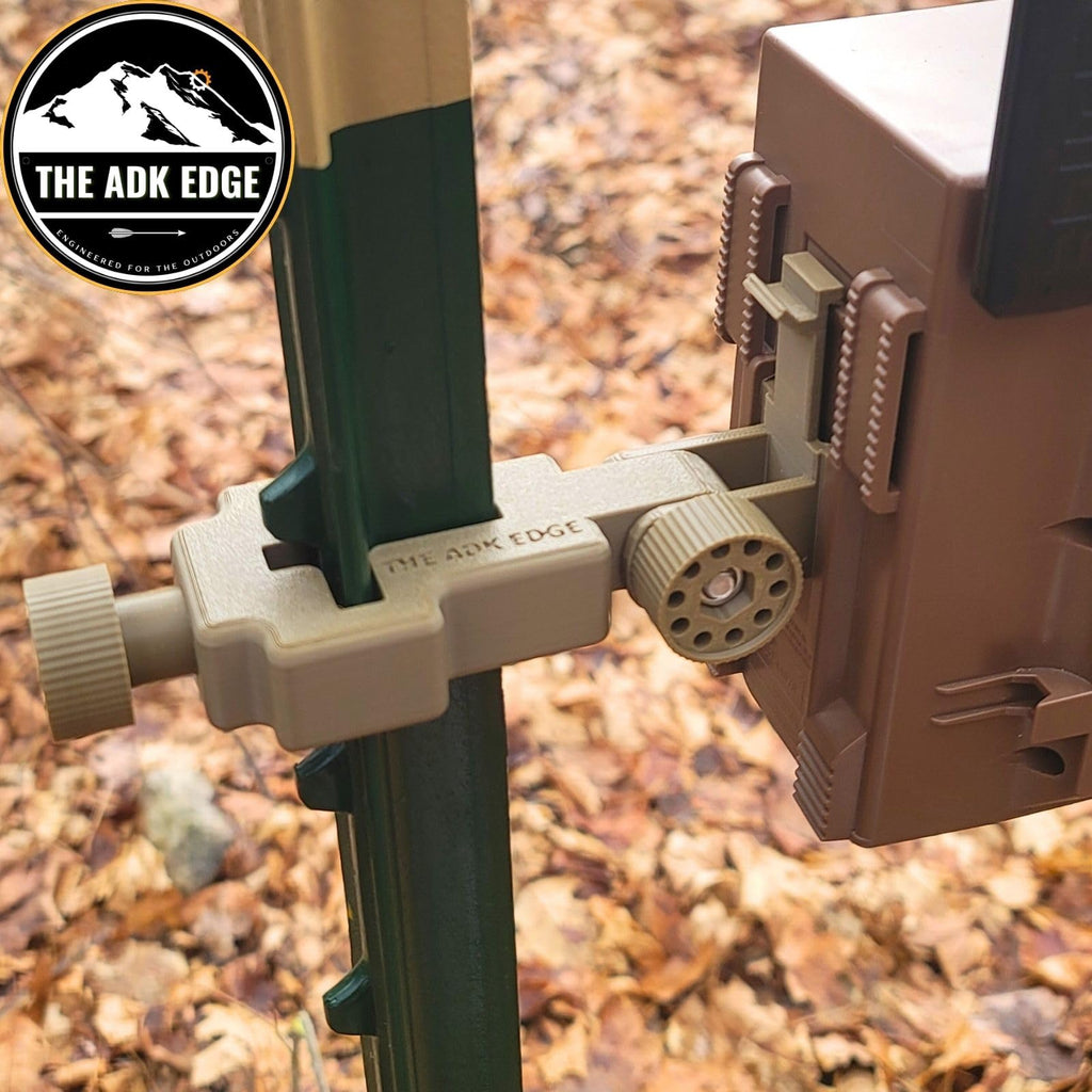The ADK Edge T-Post Trail Camera Mount for Moultrie Edge