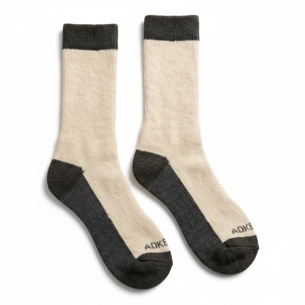 Alpaca Wool Socks – White Background