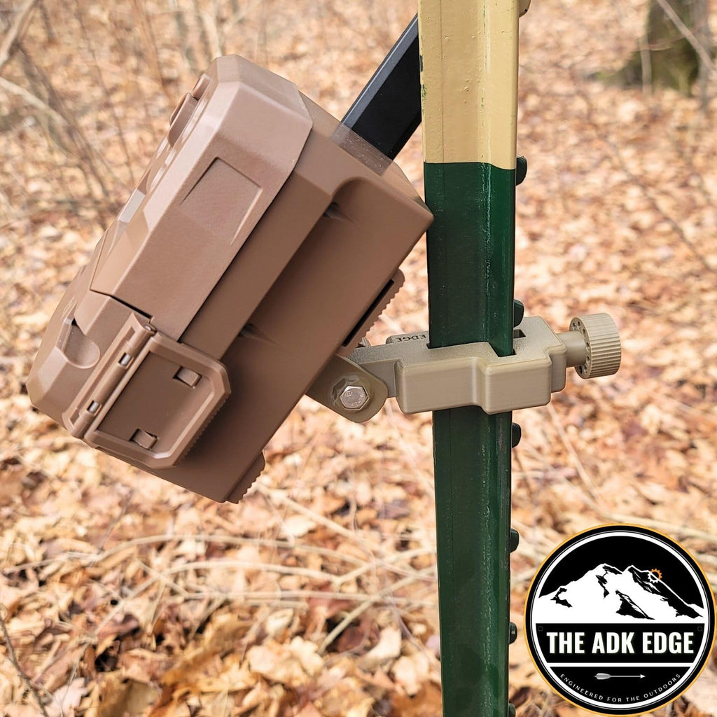 The ADK Edge T-Post Trail Camera Mount for Moultrie Edge