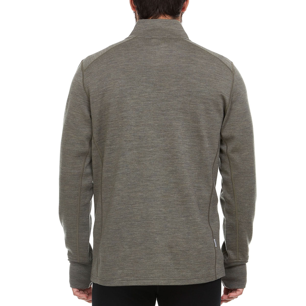 Wilderness Heavyweight Men's Wool 1/4 Zip - 100% Merino Wool
