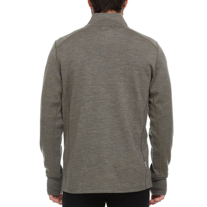 Wilderness Heavyweight Men's Wool 1/4 Zip - 100% Merino Wool