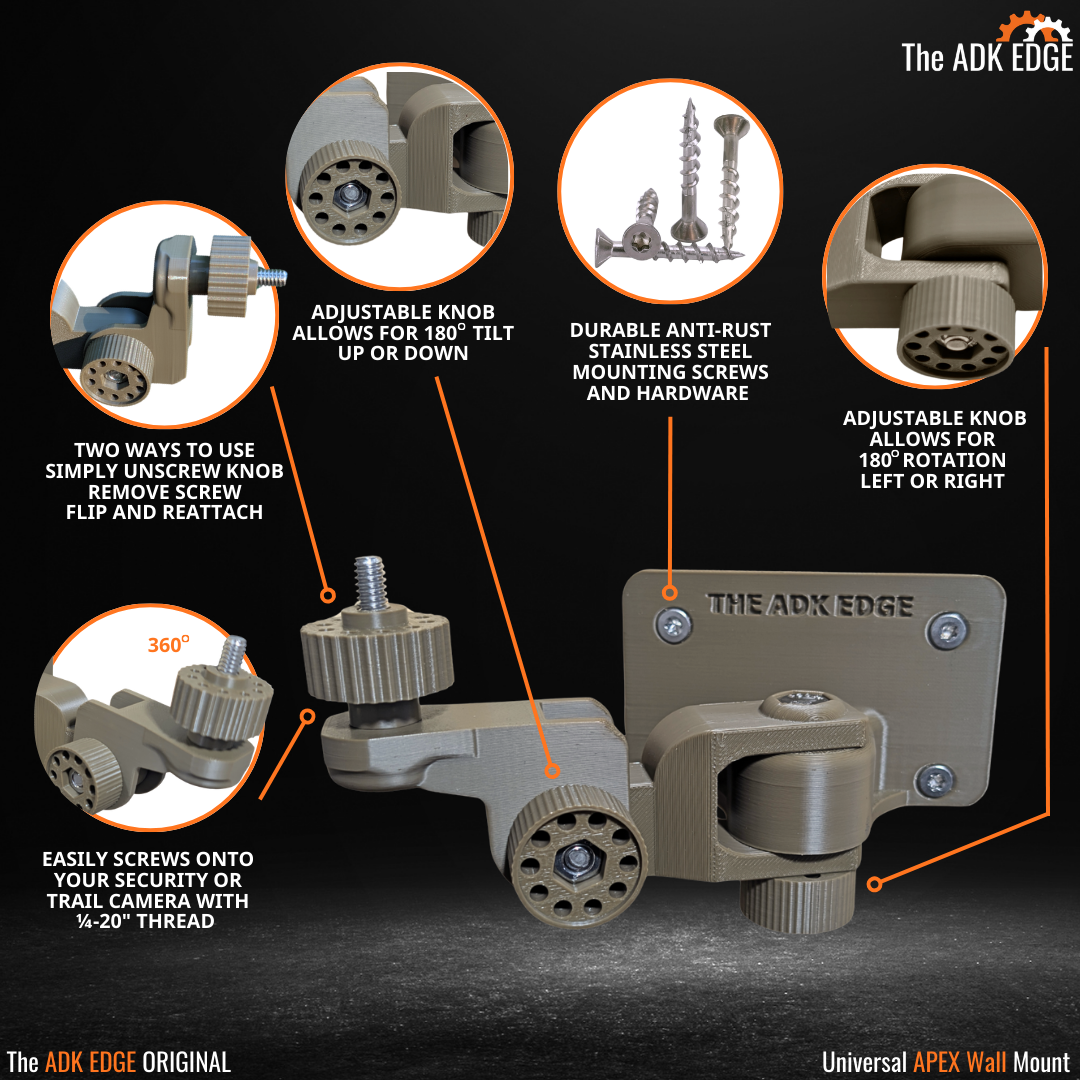 The ADK Edge 360 Rotating Universal Wall Mount - The ADK APEX Wall Mount